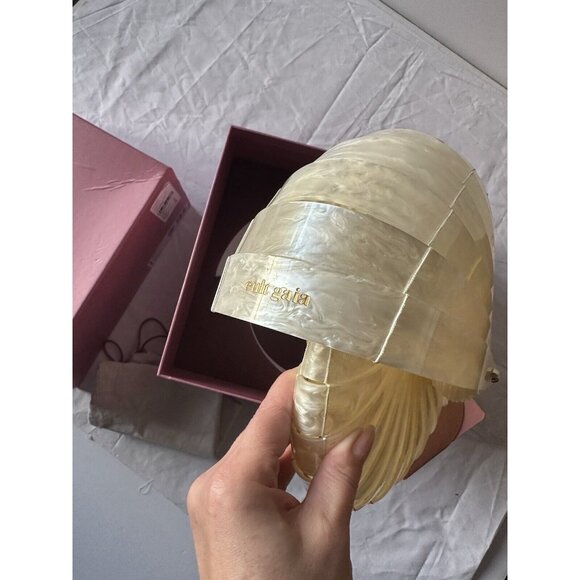 CULT GAIA Sirena Clutch Ivory Shell - Picture 8 of 15